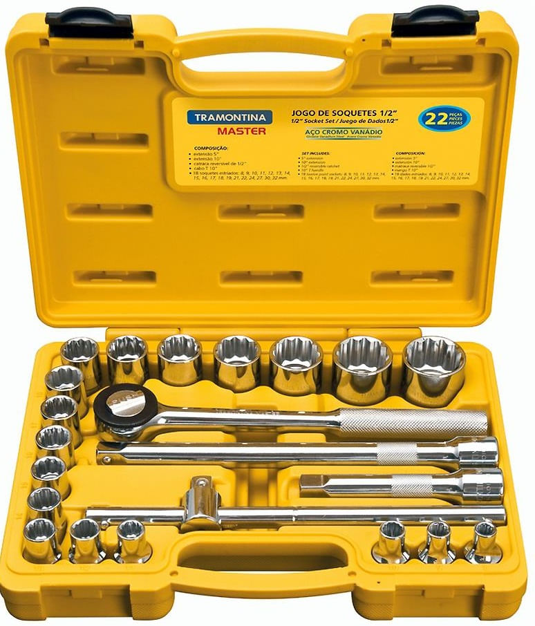 presentes de natal - ferramentas gerais - soquetes - tramontina