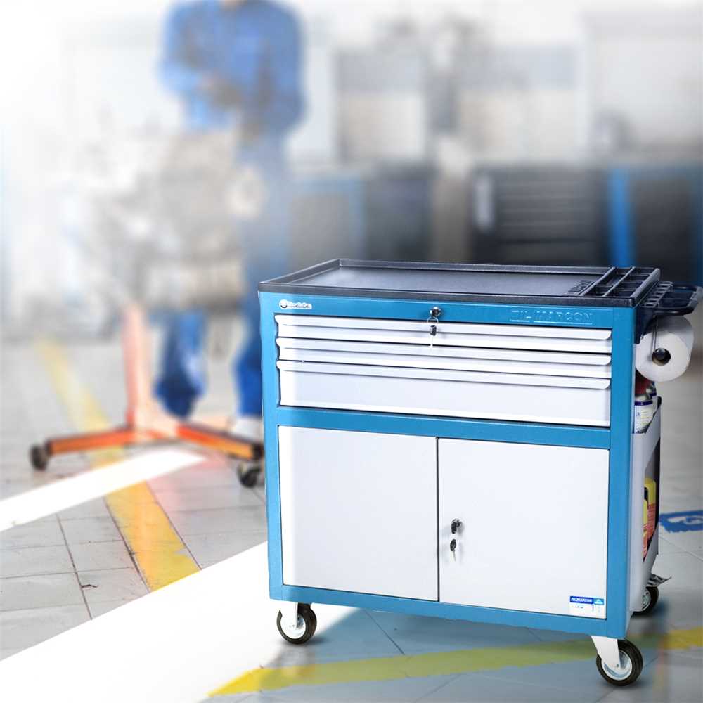 Carro para ferramentas com 6 gavetas e 2 postas CR-58 - MARCON