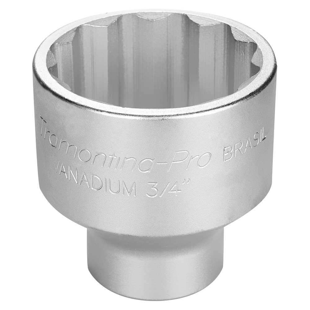 SOQUETE ESTRIADO 3/4"X 60MM TRAMONTINA PRO