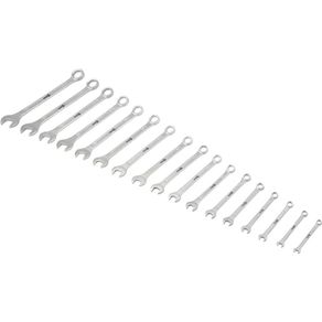 Jogo de chaves combinadas 6 mm a 22 mm 17 peças com suporte