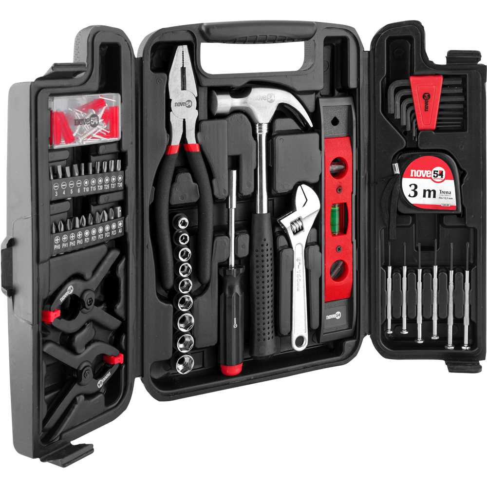 Jogo de Ferramentas 131 Peças JF131 com Maleta Plástica - NOVE54