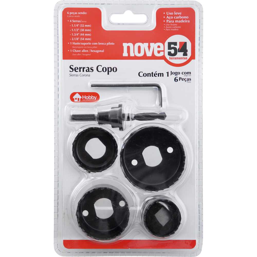 for Artist 30g 4本セット Jogo de Serras Copo Aço Carbono 32 a 54mm 4 Serras + Suporte