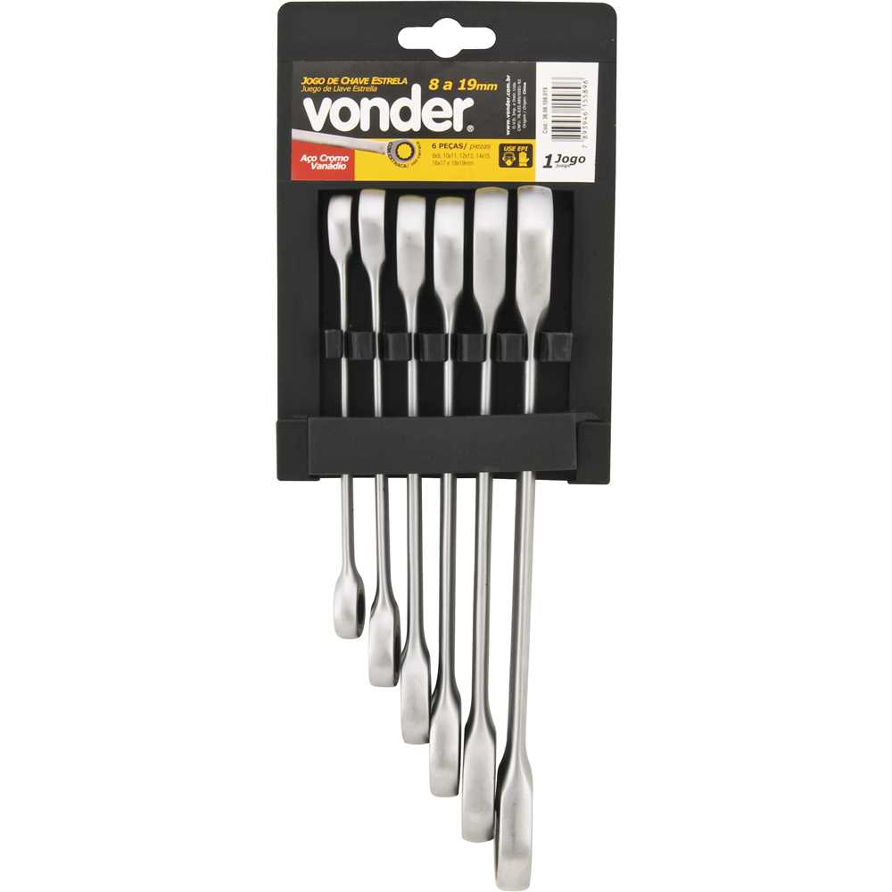 たろう Jogo De Chaves Combinada Com Catraca 8 A 19Mm Com 8 Peças