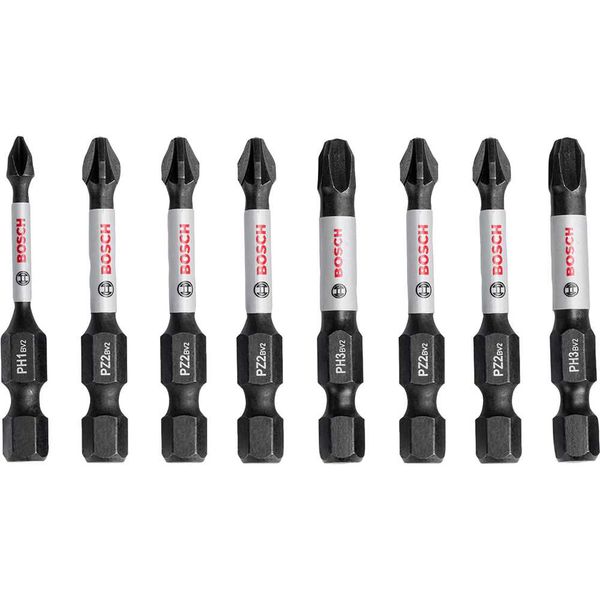 Bits Impact Control PH1 PH2 PH3 PZ2 PZ3 50mm - Bosch