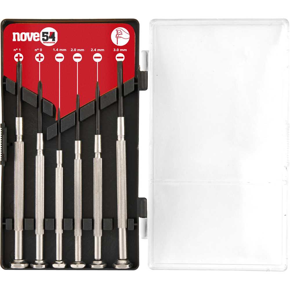 AAADVD3点セット Jogo Chave Fenda/Phillips Precisão Aço Carbono Cabo 6 Peças