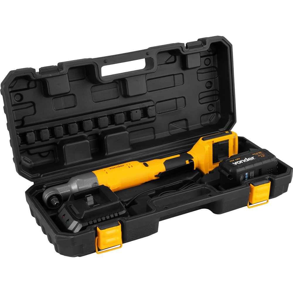 Chave de impacto angular bateria 18 V encaixe de 3/8