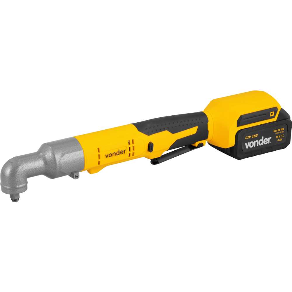 Chave de impacto angular bateria 18 V encaixe de 3/8