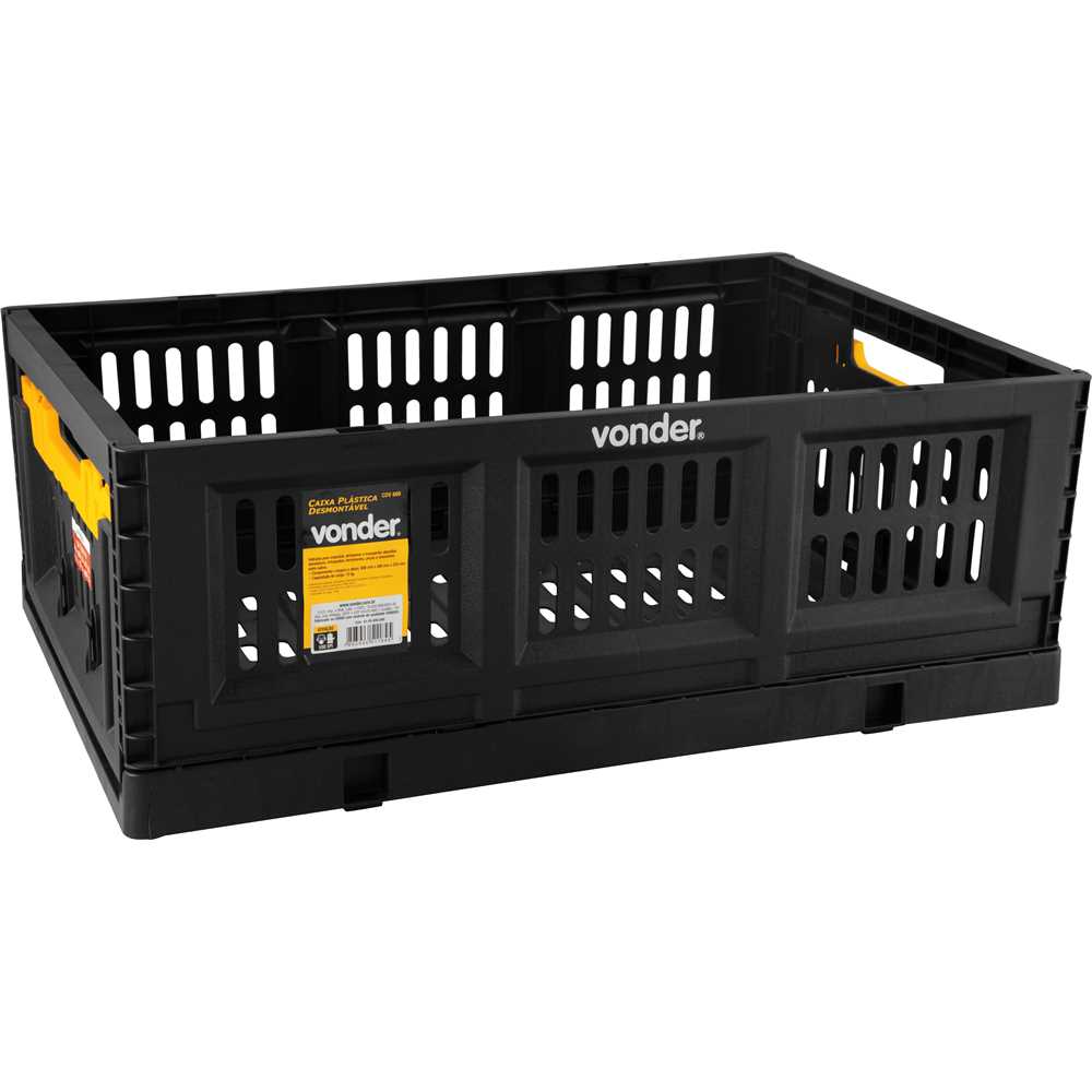 Caixa Plástica Desmontável 600x400x223mm CDV 600 - VONDER
