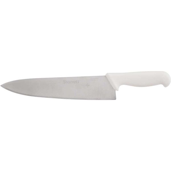 Faca para Carne Refile de Mesa 10" Lâmina Triangular Larga Inox STARRETT Branca