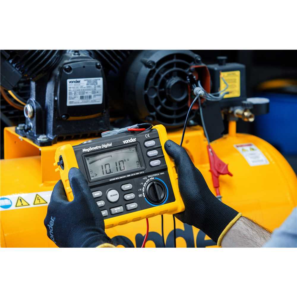 Megômetro digital 10 G OHM 50 V - 1.000 V - VONDER - Ferramentas