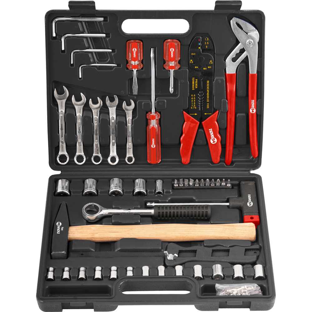 Jogo de Ferramentas com 100 Peças KF 100 com Maleta Plástica