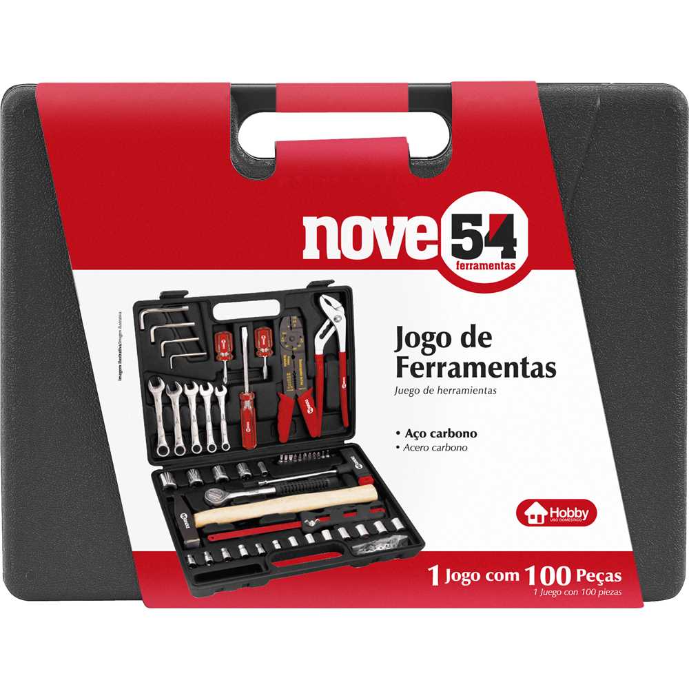 その他 ma Jogo de Ferramentas com 100 Peças KF 100 com Maleta Plástica
