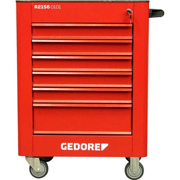 CARRO COM FERRAMENTAS 220PCS 6GAV VERMELHO GEDORE RED