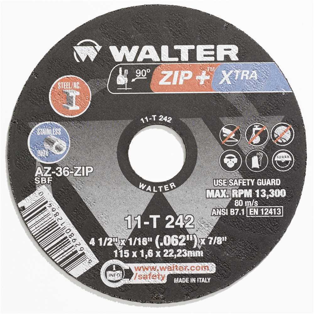 Disco de corte 177,8 mm x 2,0 mm x 22,23 mm Zip+ A30 11T272 - WALTER