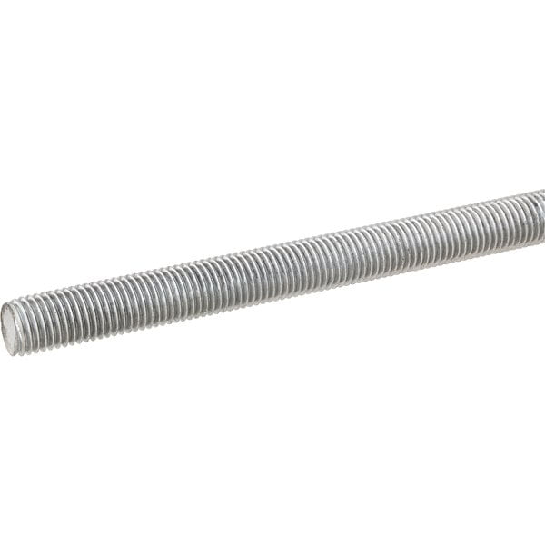 Barra roscada zincada branca WW 1/2" x 1,0 m com 10 peças - VONDER