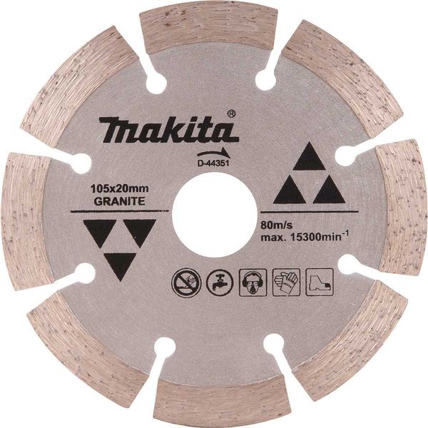Disco de corte diamantado segmentado 105 mm D-44351 - MAKITA
