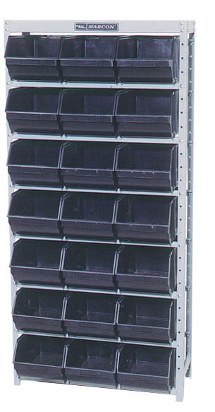 Estante modulada com 21 gaveteiros plásticos azuis (nº 7) EP21/7A MARCON