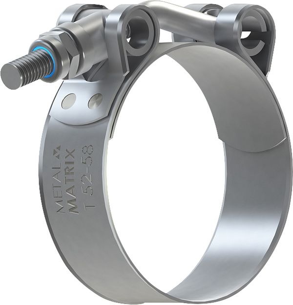 Abraçadeira tipo tucho lisa 36mm a 42mm fita 20mm com 10 peças METALMATRIX