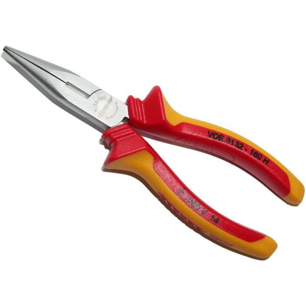 Alicate de Bico Meia-Cana Reto 6.1/2" Isolado VDE 091904 - Gedore