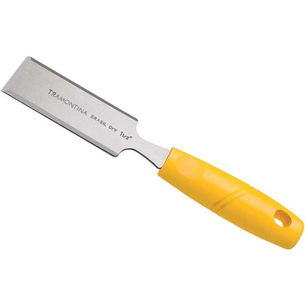 Formão chanfrado reto com cabo plástico 1/2" - TRAMONTINA