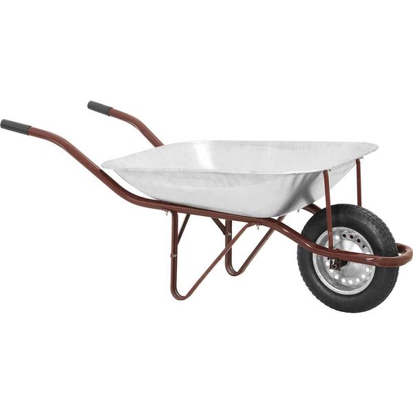 Carro de Mão Caçamba Reta Galvanizada 60L com Câmara 325x8mm - VONDER