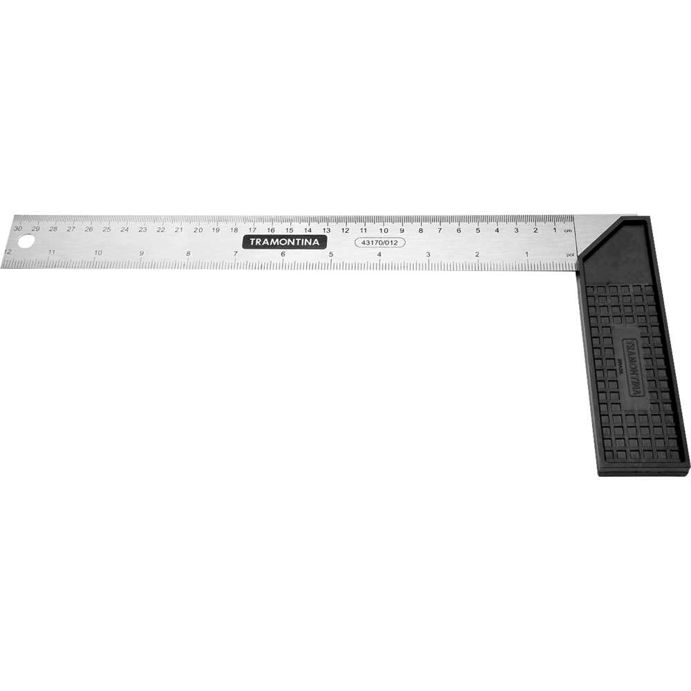 Esquadro 12" aço cabo plástico - Tramontina
