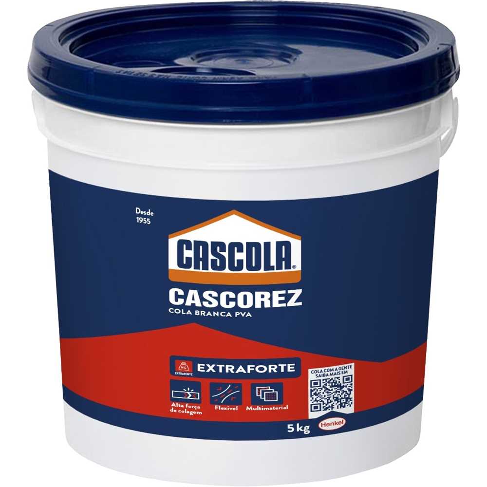 Cola branca cascorez extra 5 kg 1406744 - CASCOLA