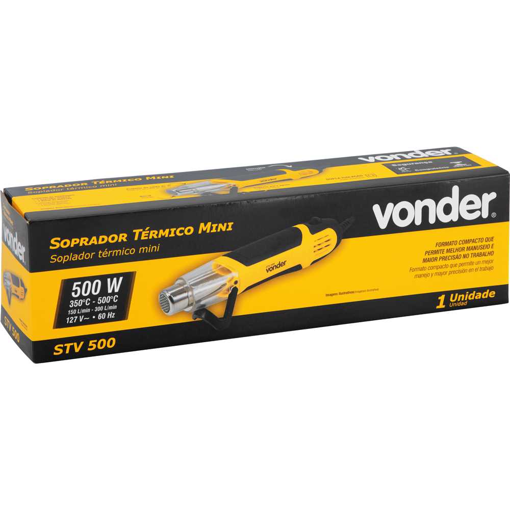 Soprador térmico mini STV 500 127 V VONDER - Ferramentas Gerais