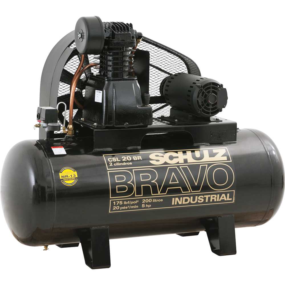 Compressor de ar CSL 20BR/200 L Bravo 5,0 cv 220 V~/380 V~ - SCHULZ