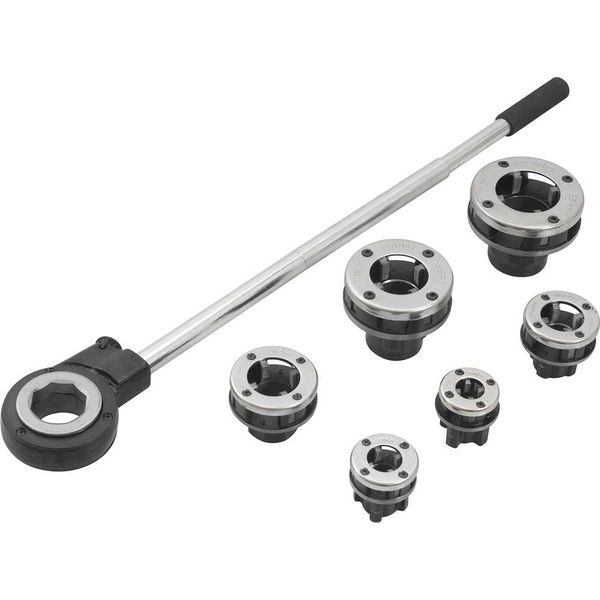 Jogo de tarraxa manual BSPT 1/2 a 2" - VONDER