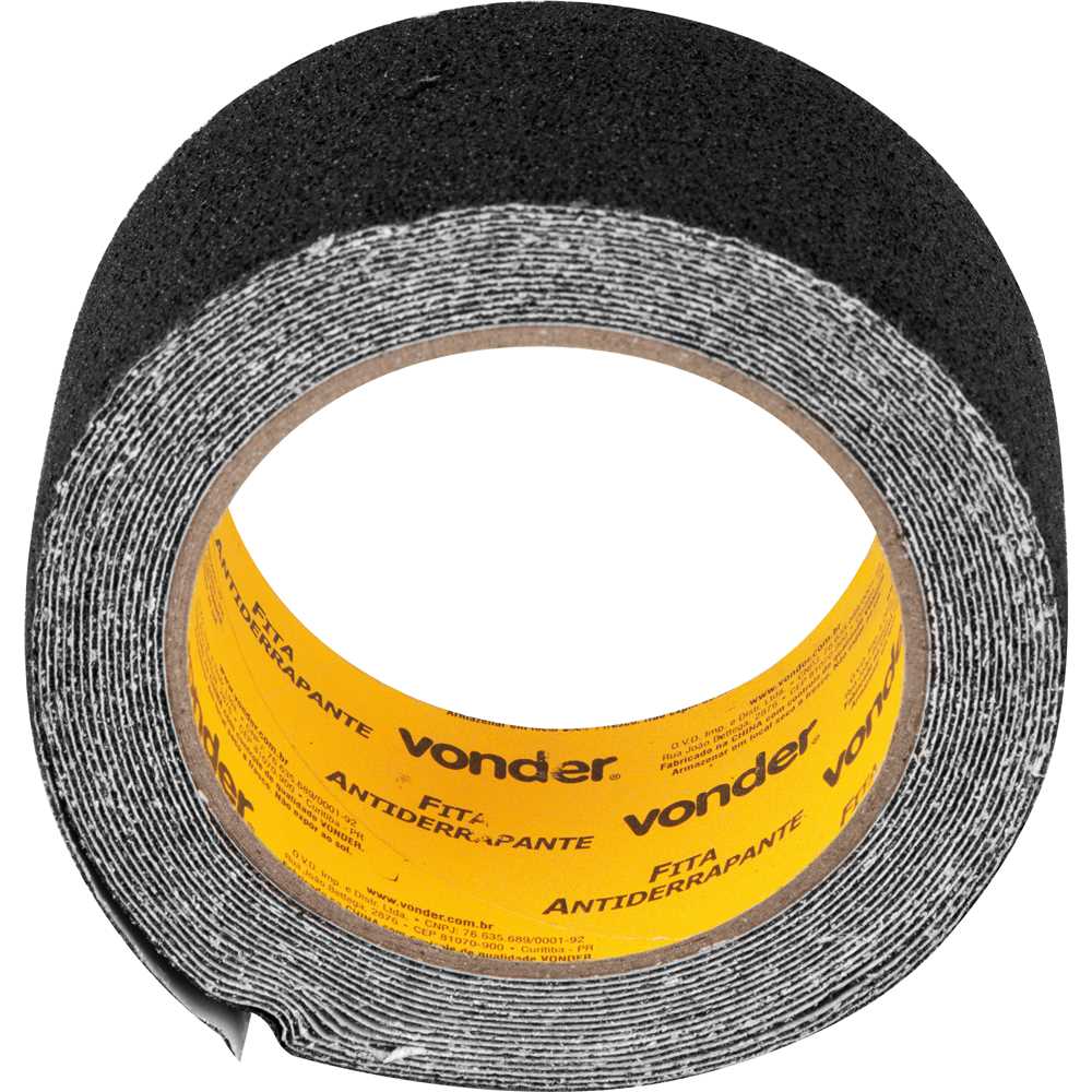 Fita Antiderrapante 50mm x 5m Preta - VONDER - Ferramentas Gerais