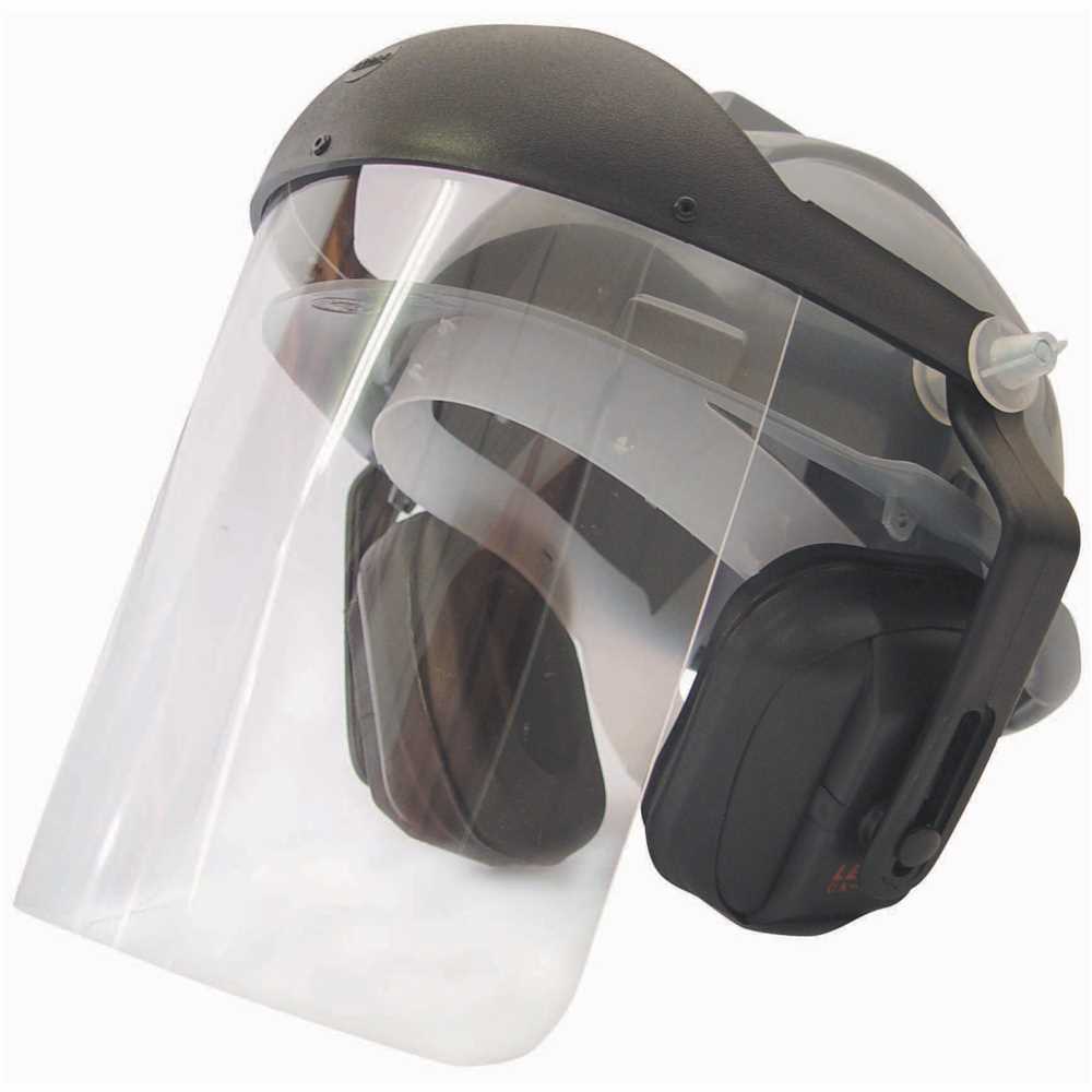 Capacete com Abafador Cinza - Ledan