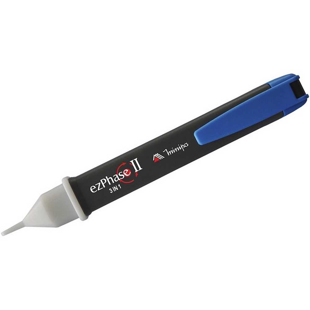 Detector de tensão AC 90V a 1.000V sequência de fase CAT IV 1000V ezPhase II MINIPA