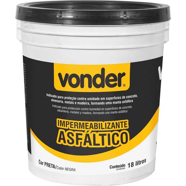 Impermeabilizante asfáltico 18 L - VONDER