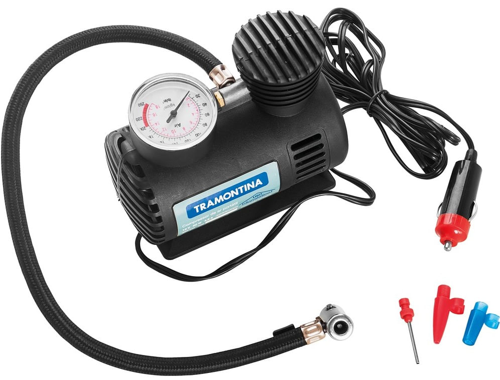 Compressor de Ar Portátil 12v 50w para Carro - Tramontina