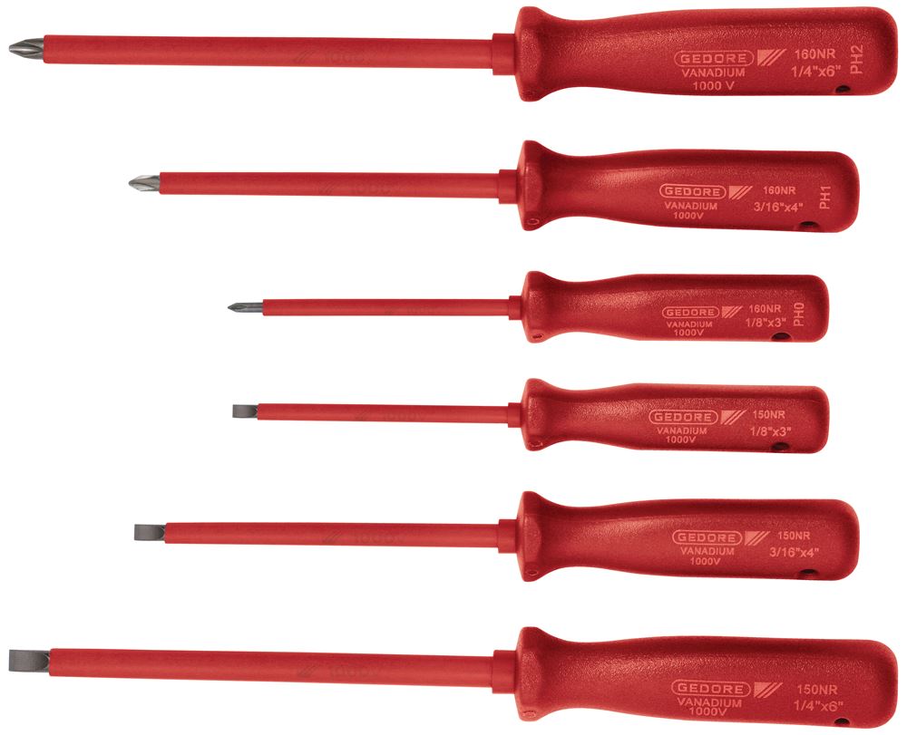 jogo de chaves isoladas gedore - ferramentas manuais - eletricista - dia dos pais - mes dos pais na fg - ferramentas gerais