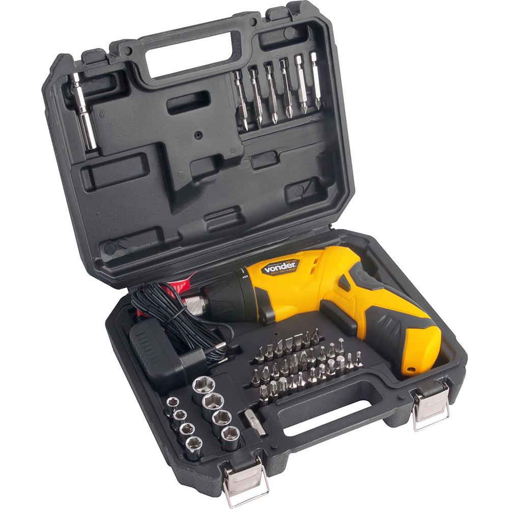 kit parafusadeira a bateria vonder - ferramentas eletricas - dia dos pais - presente do dia dos pais - mes dos mais na fg - ferramentas gerais