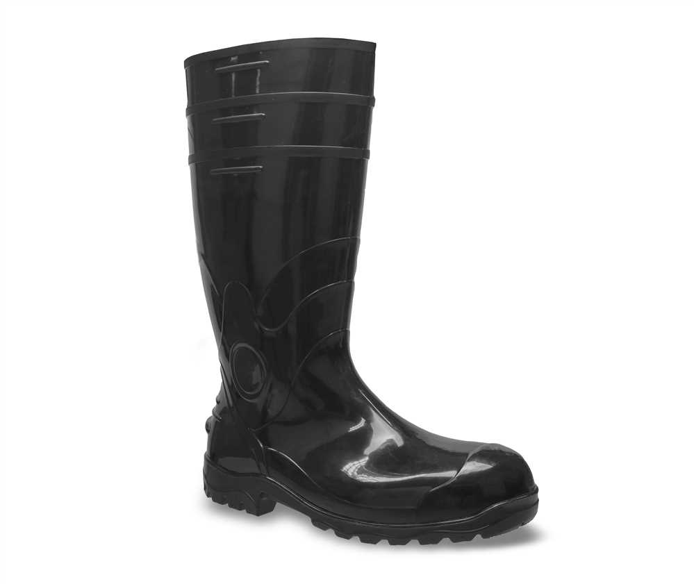 bota pvc preta