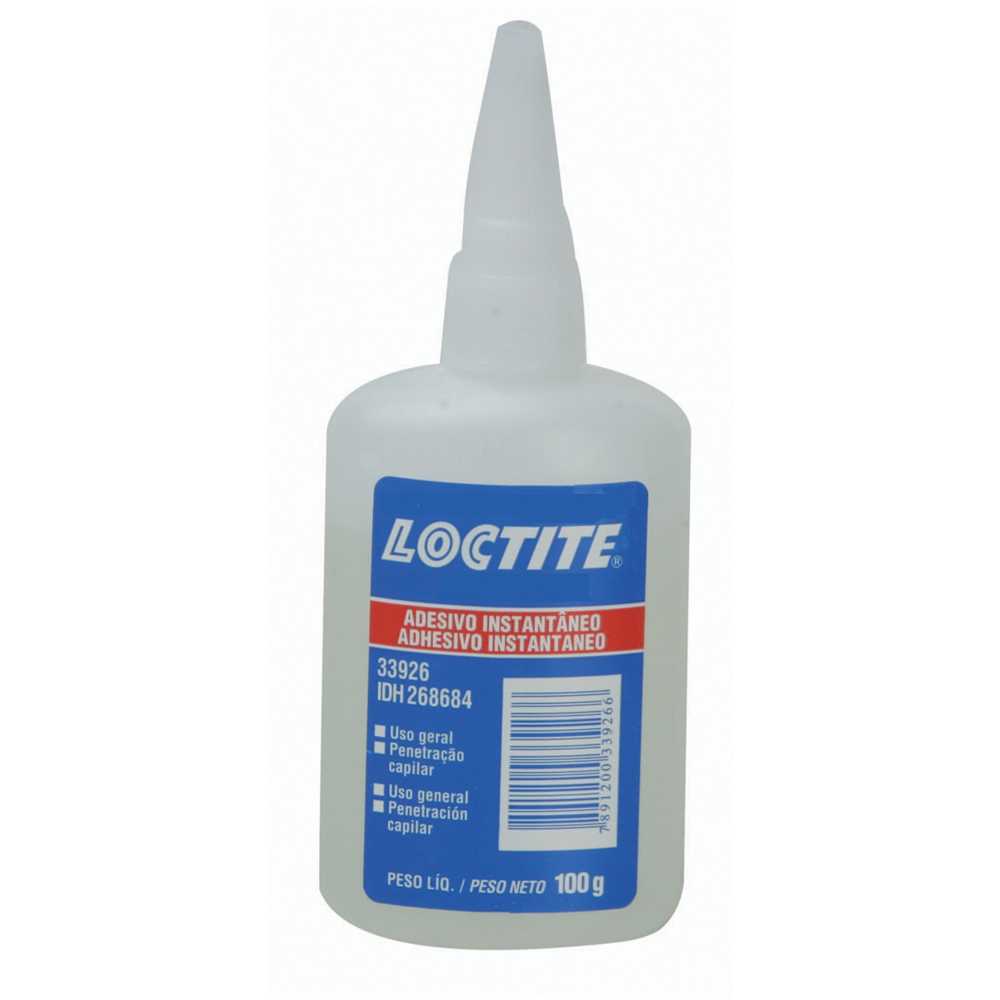 Adesivo instantâneo cianoacrilato industrial 496 100 g 268686 - LOCTITE -  Ferramentas Gerais