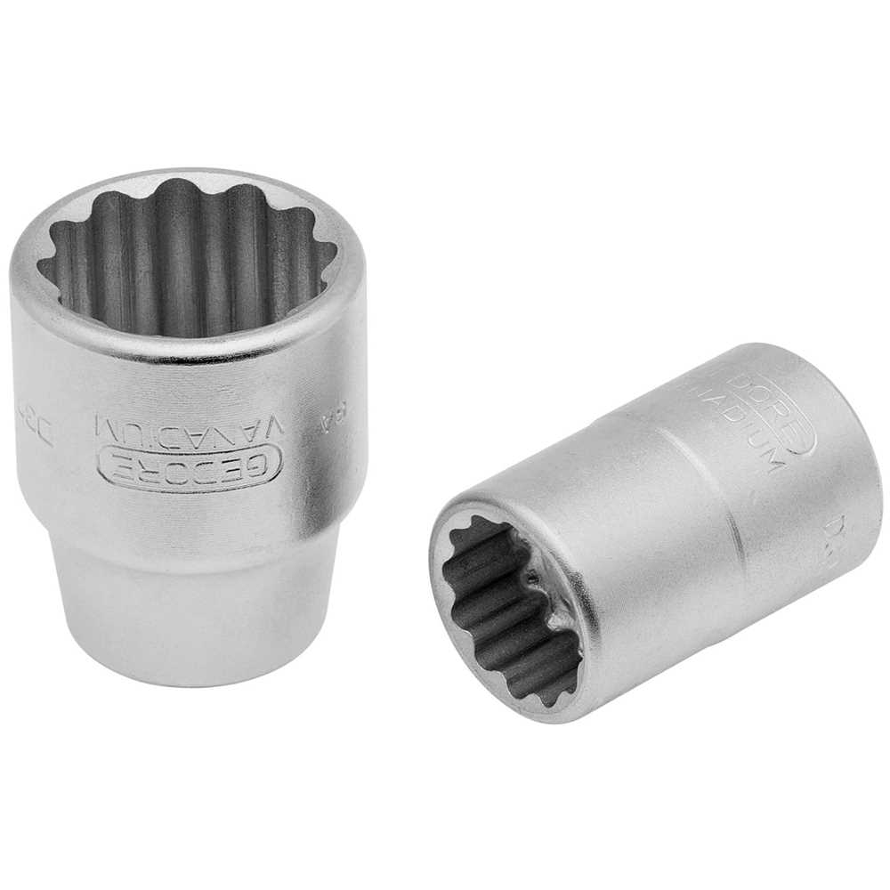 Chave Soquete 18 mm Estriado Encaixe de 1/2 Gedore | FK