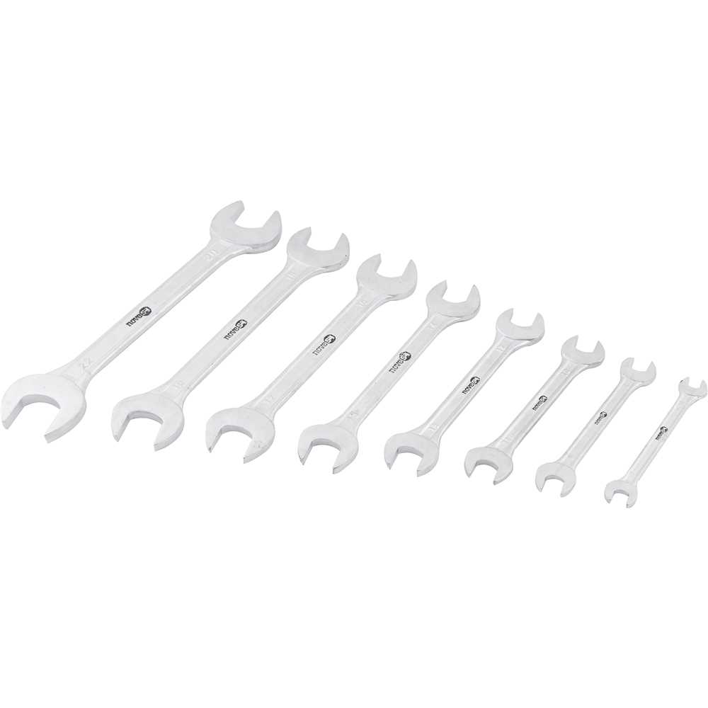 Jogo de Chaves Fixas 6 a 22mm 8 Peças com Estojo Plástico - NOVE54