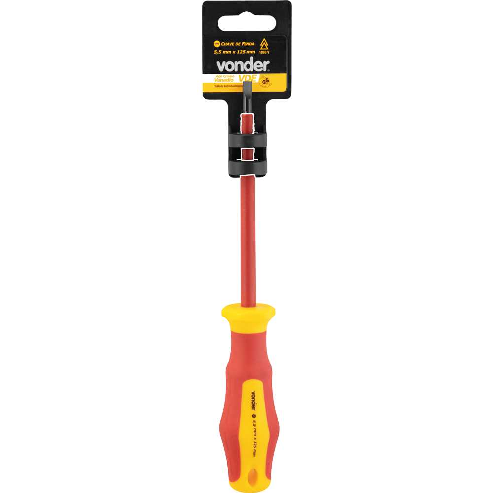 Chave Fenda 5.5x125mm VDE - VONDER - Ferramentas Gerais