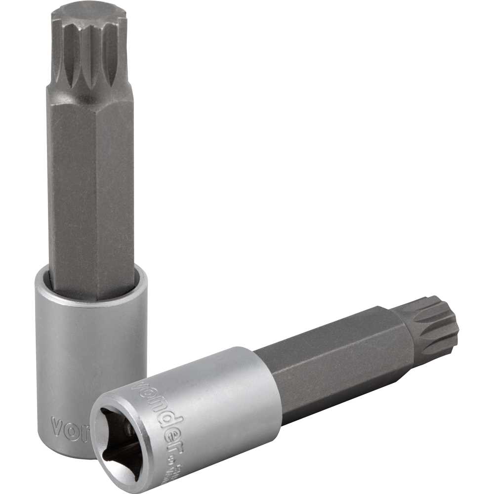 Soquete multidentado longo com encaixe de 1/2