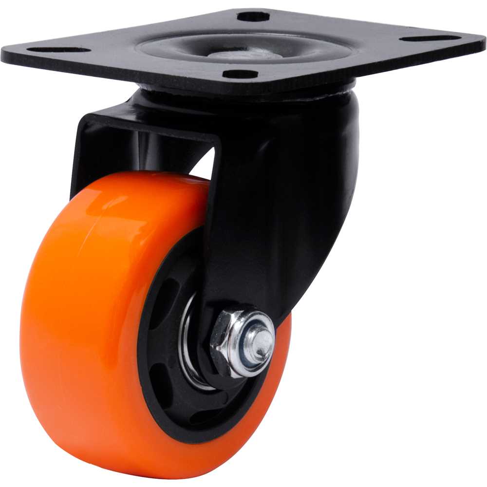 Rodízio giratório leve série black 3