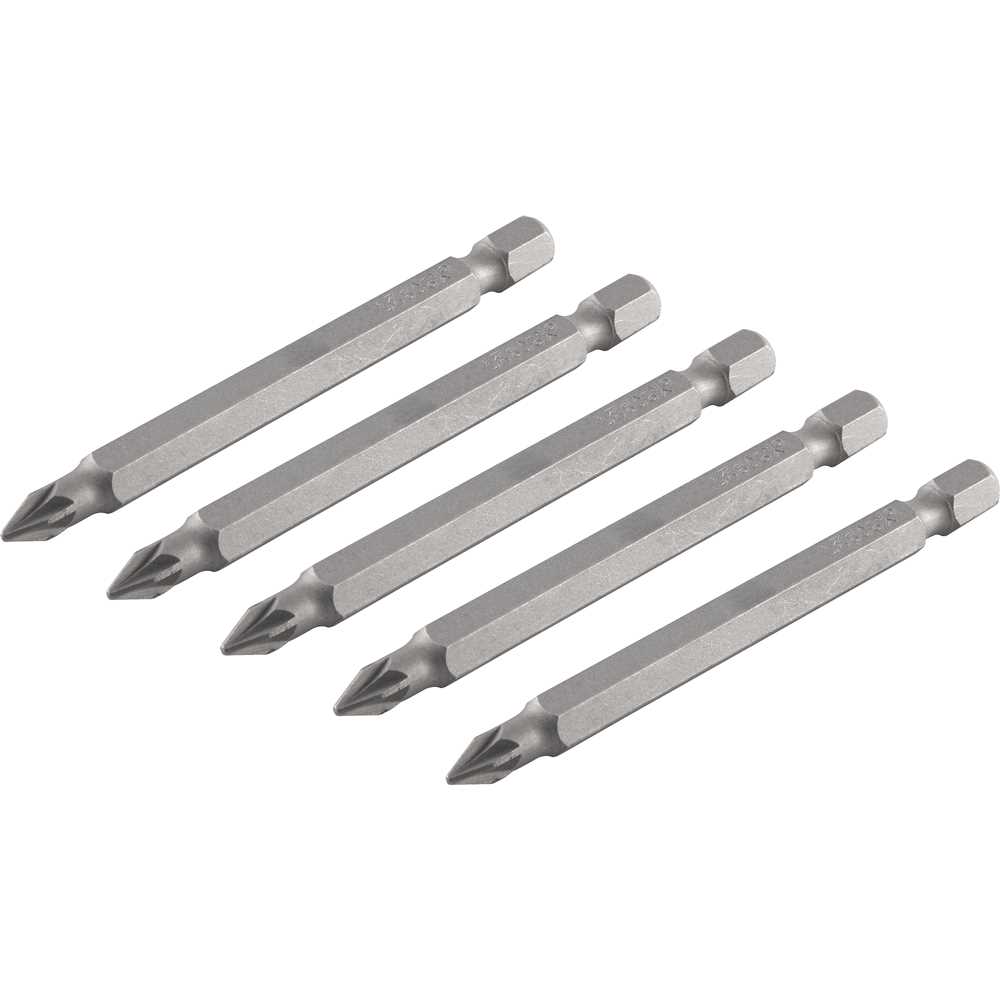 Bits Pozidrive Encaixe 1/4 PZ1 75MM com 5 Peças - VONDER