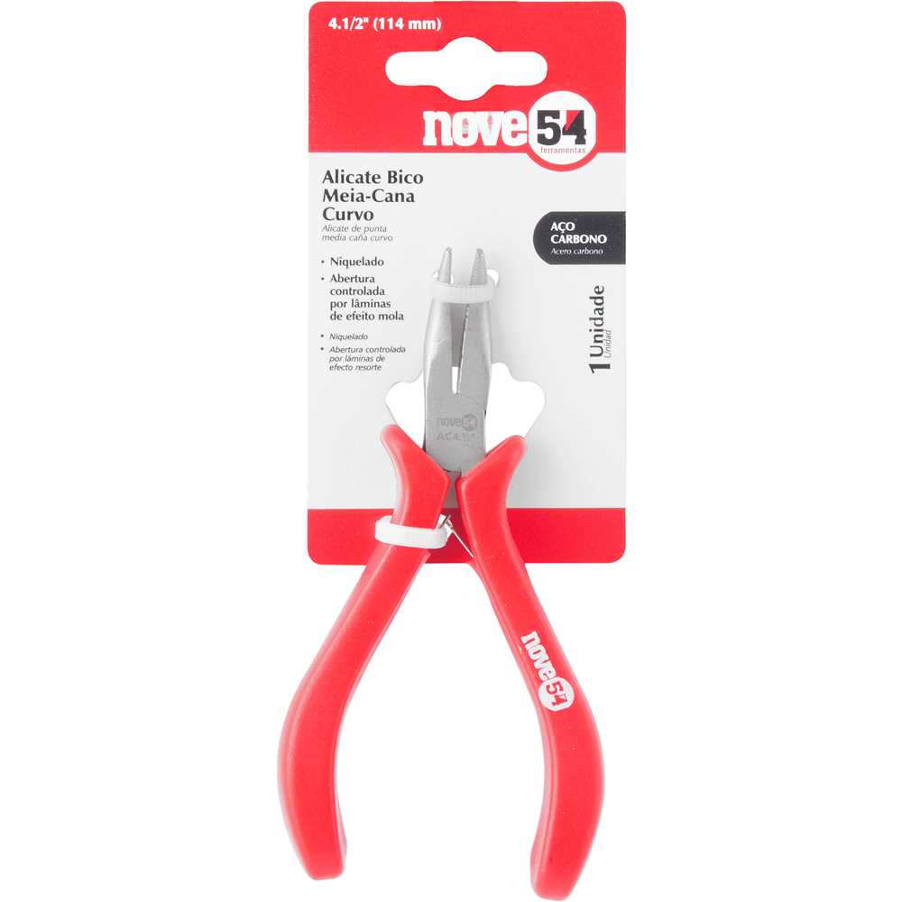 Alicate Bico Meia-Cana Curva 4.1/2