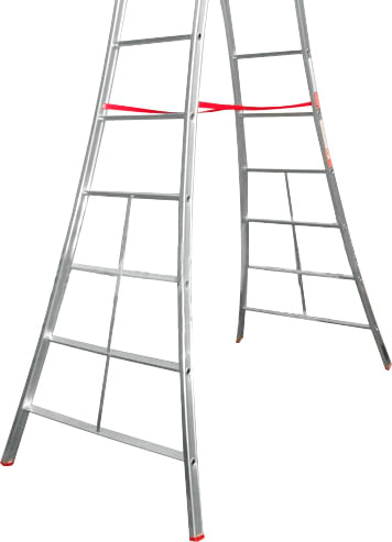 Escada pintor dupla 7 degraus PN 207 - ALULEV