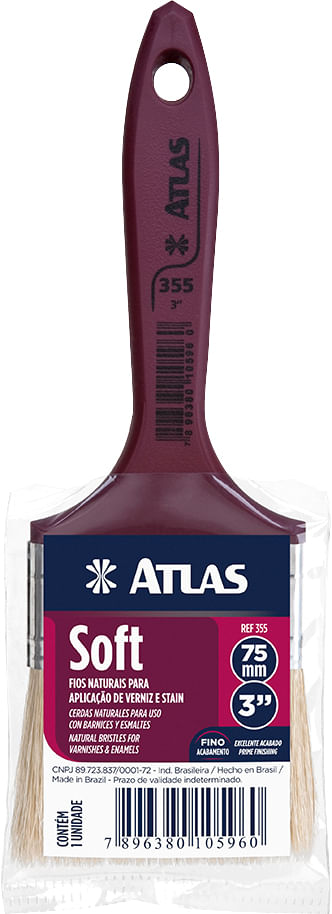 Pincel 3" SOFT 355/7 - ATLAS