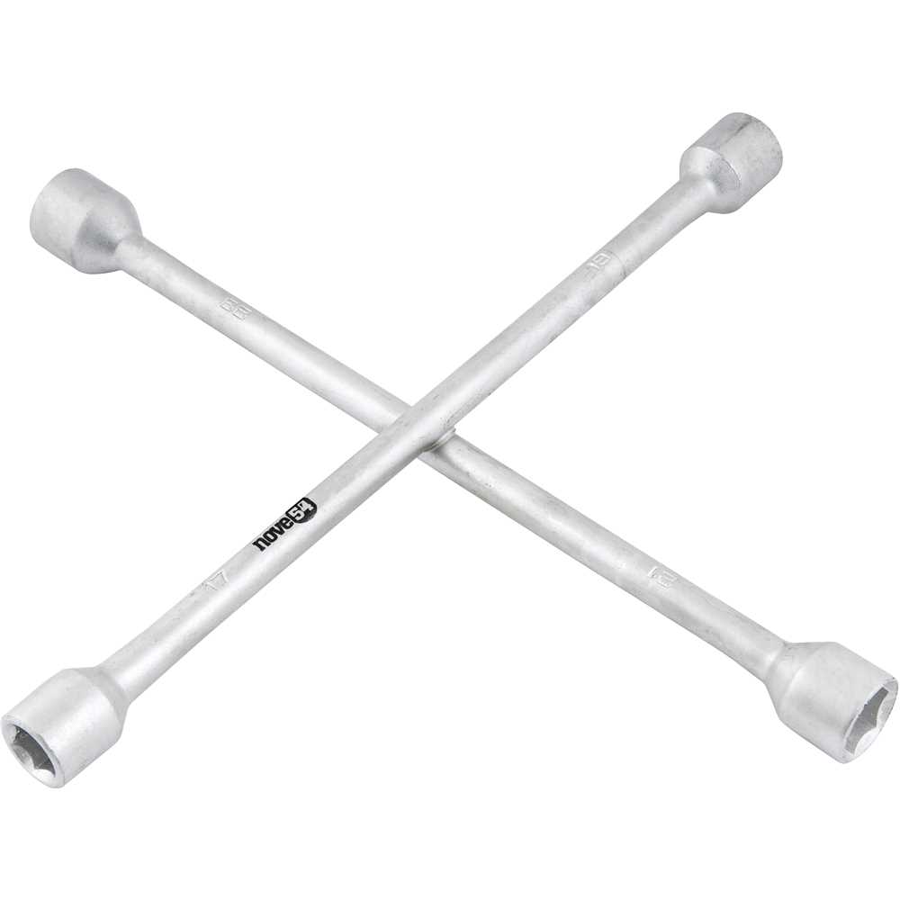 Chave de Roda Tipo Cruz 17x19x21x23mm Aço Carbono Zincado - NOVE54