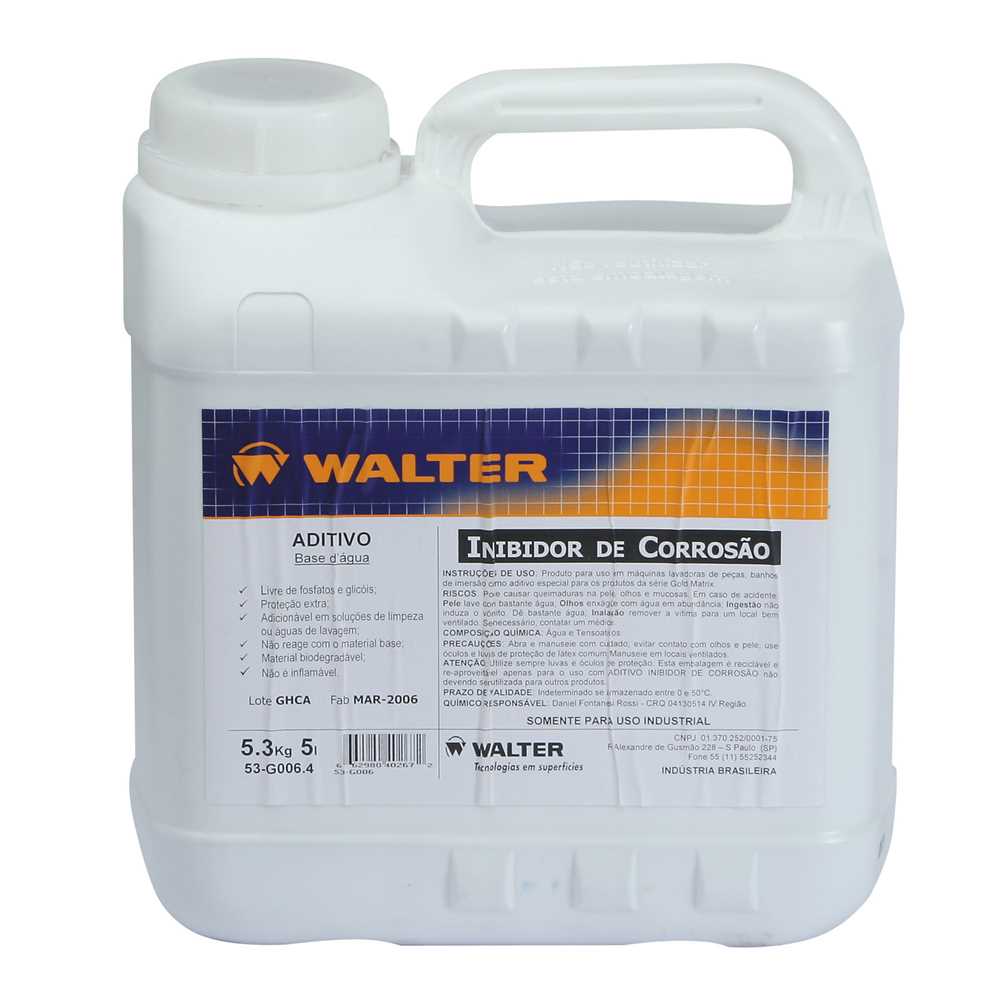 Aditivo Inibidor de Corrosão 5L - Walter